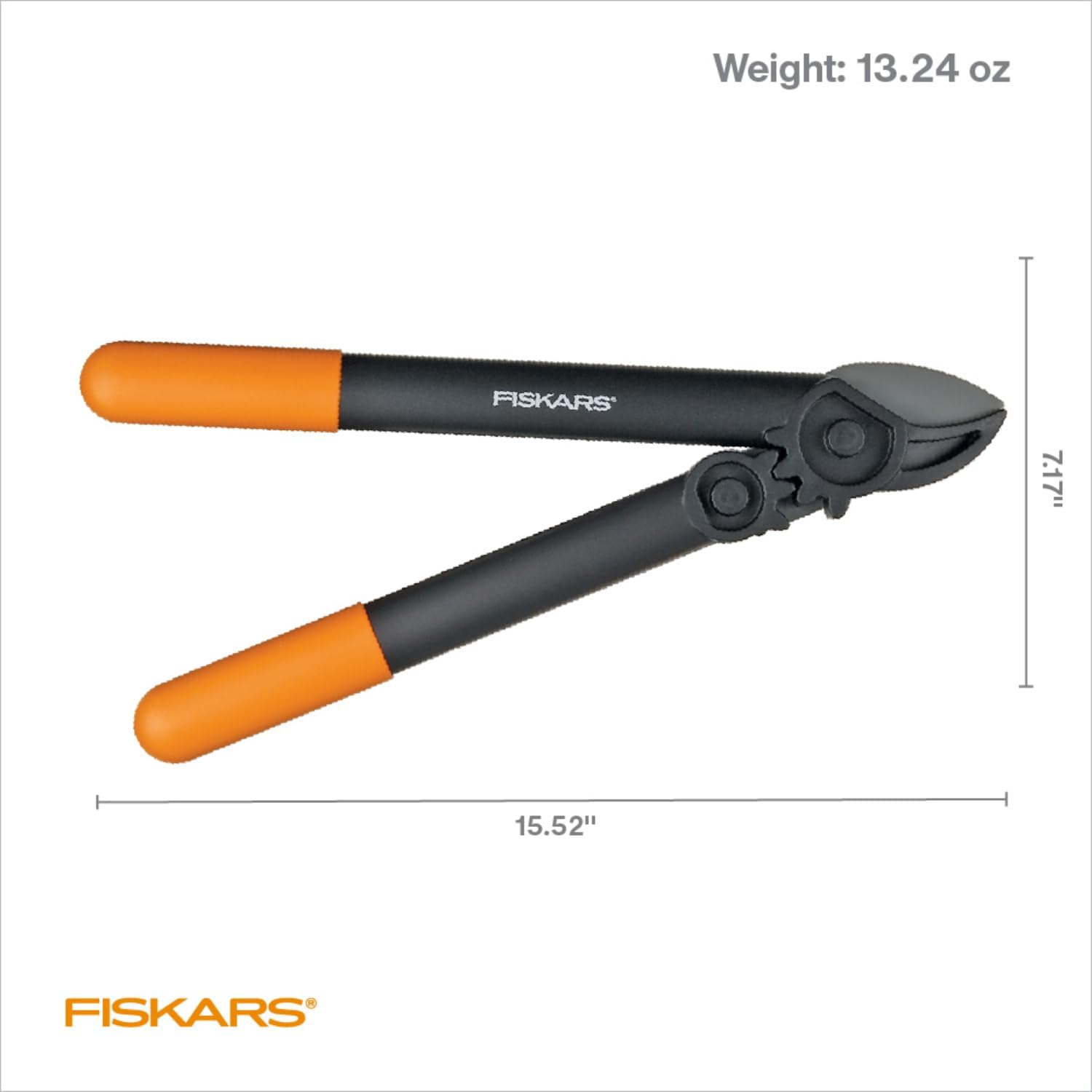 Fiskars 15" PowerGear Super Pruner/Garden Lopper - Sharp Precision-Ground Steel Blade Tree Trimmer - Cuts up to 1.5" Diameter, Black/Orange - Image 7