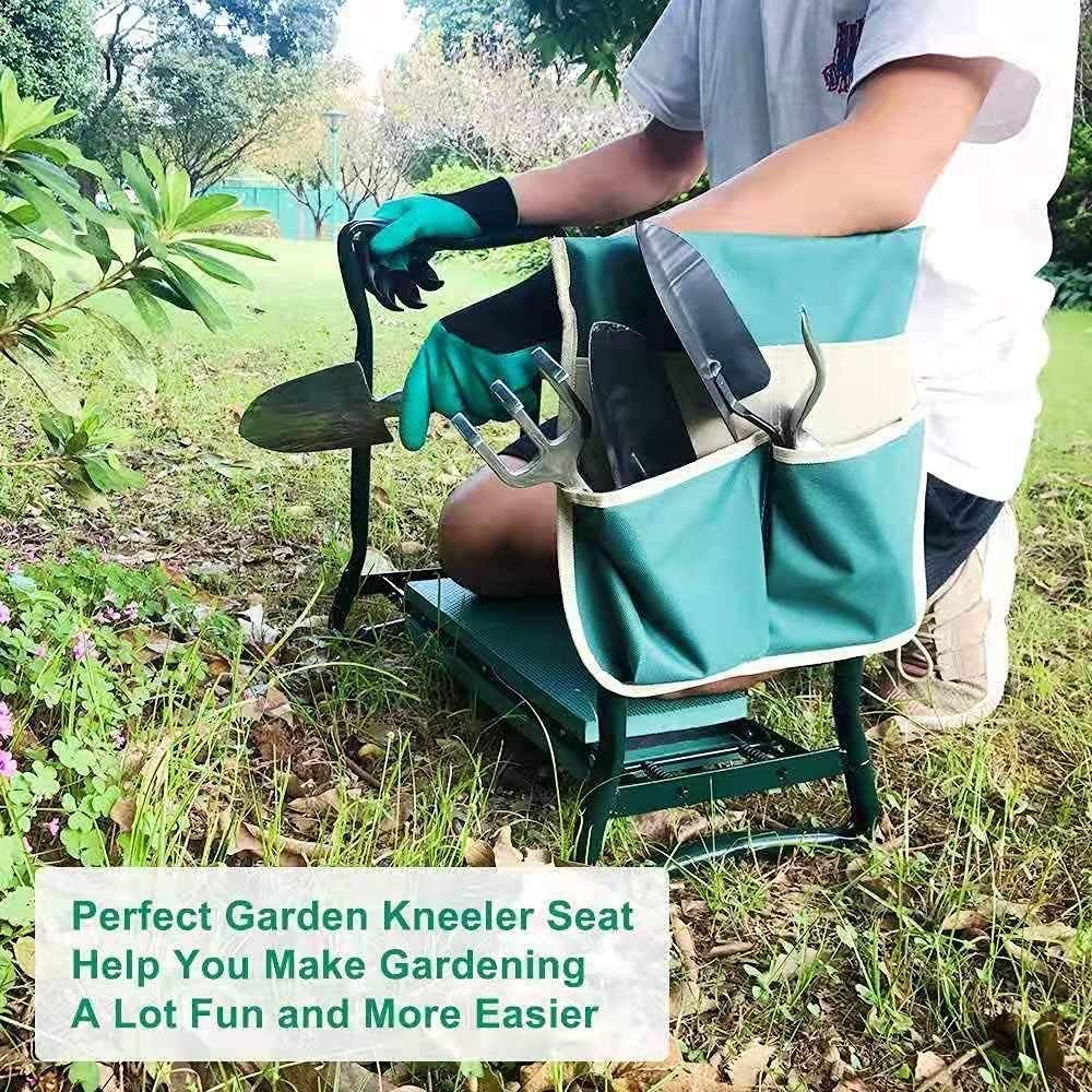 BESTHLS Garden Kneeler and Seat - Heavy Duty Folding Stool for Gardening, Protects Knees and Back, Supports up to 330 lbs - Great Gift for Gardeners - Image 7