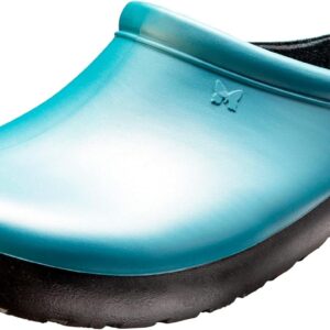 Sloggers Waterproof Garden Clogs for Women – Traditional Garden Clogs with Premium Comfort Support Insole, (Deep Lake Blue), (Size 9)