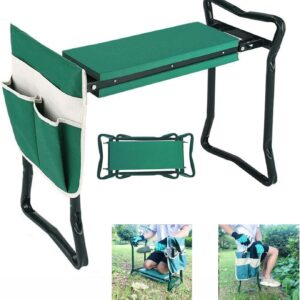 BESTHLS Garden Kneeler and Seat - Heavy Duty Folding Stool for Gardening, Protects Knees and Back, Supports up to 330 lbs - Great Gift for Gardeners