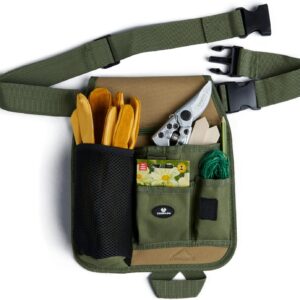 Handy Organizer Garden Tool Pouch - Unisex Utility Belt Apron for Gardening Gifts, Plumbing, Florists, Woodwork, DIY - with Multiple Pockets for Hand Tools & Adjustable Waist Belt Case4Life